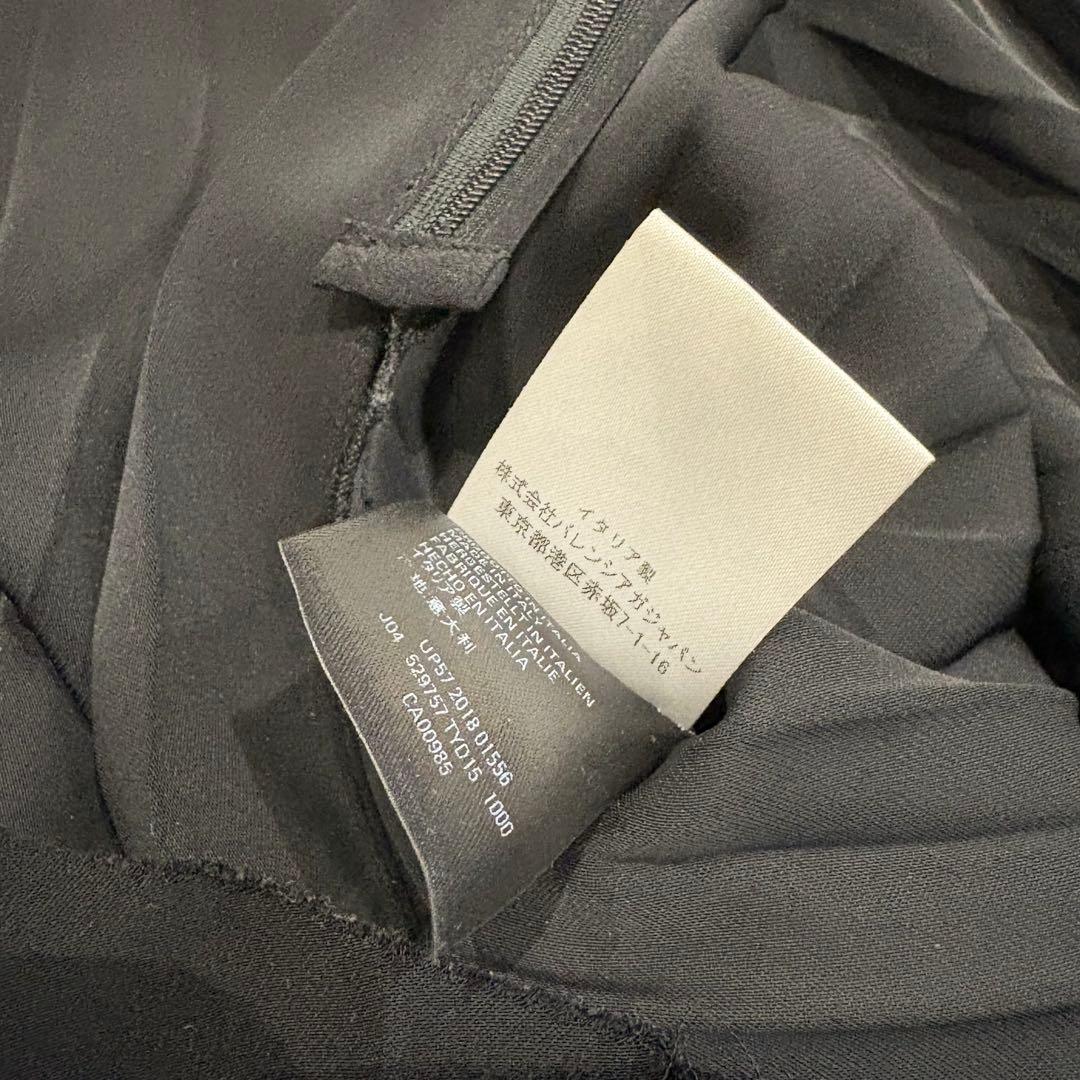 バレンシアガ 正規 ロゴプリーツスカートBALENCIAGA