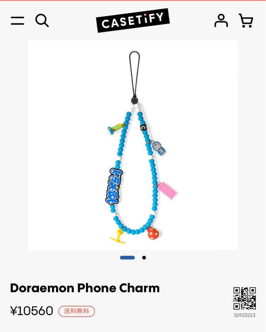 CASSETiFY ドラえもん　ストラップ　ケースティファイ