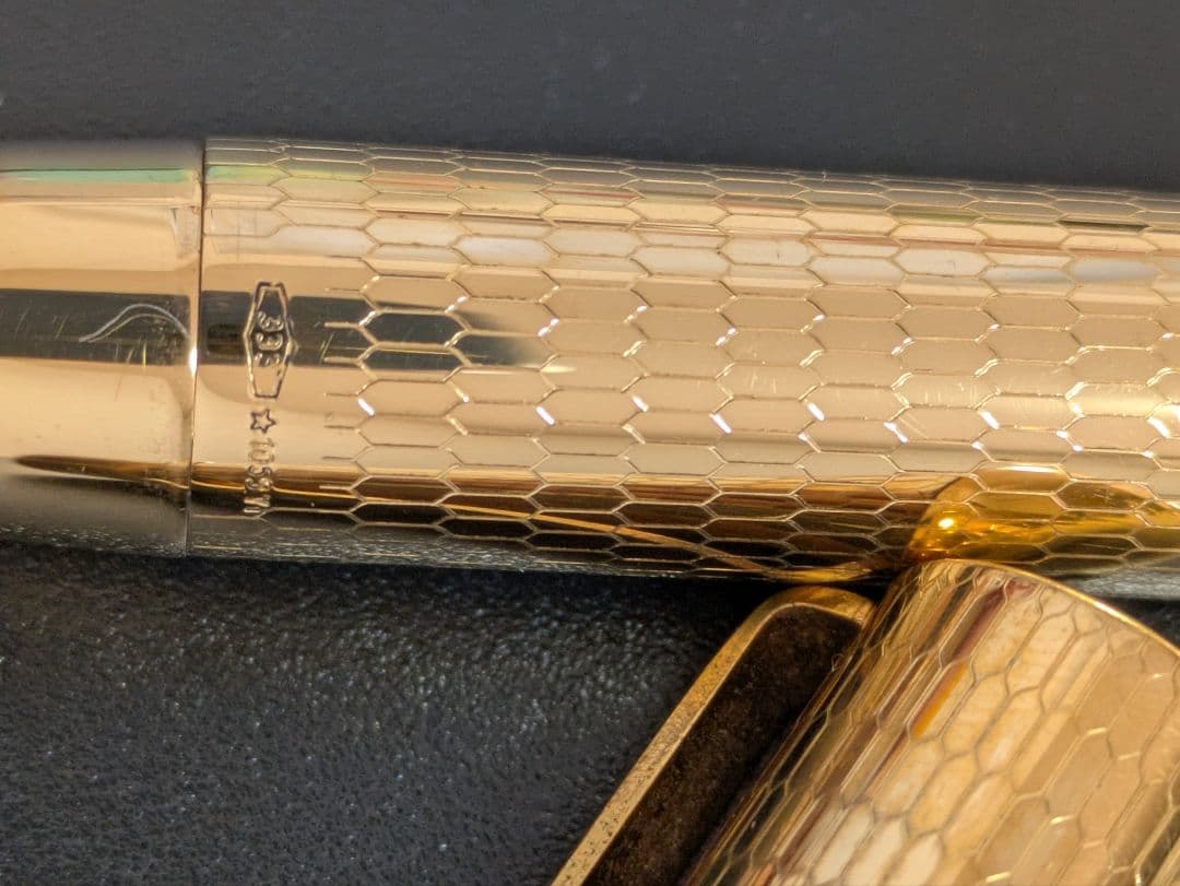 【蘭王様】【ソリッドゴールド】ラレックス　50周年万年筆　8金無垢　14金ペン先