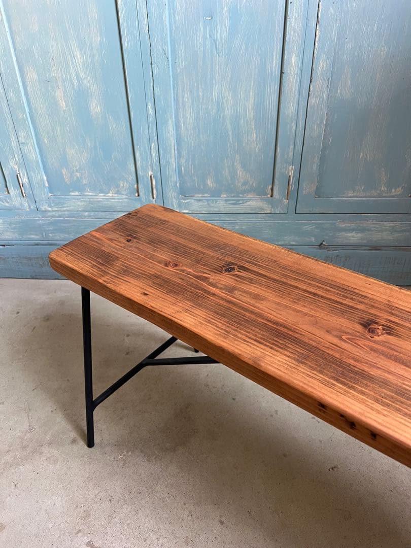 カフェ風ベンチ　アイアンベンチ　ベンチ