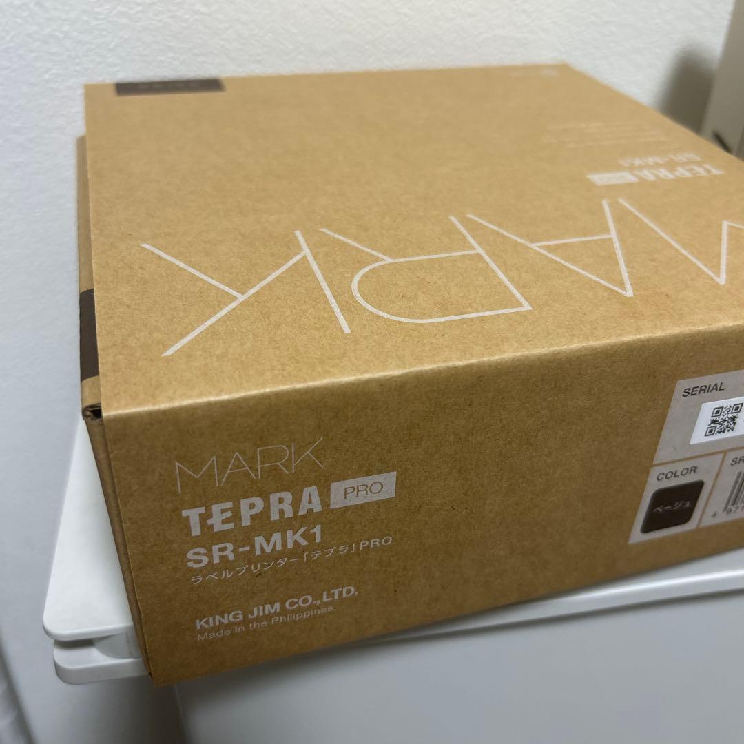 KINGJIMラベルプリンターテプラPRO MARK ベージュ SR-MK1