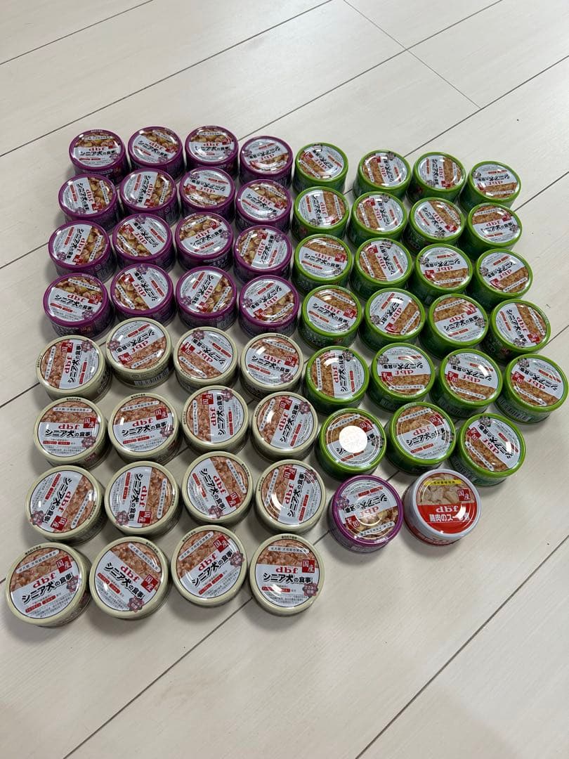 dbf シニア犬の食事 ウエットフード缶詰　57個セット