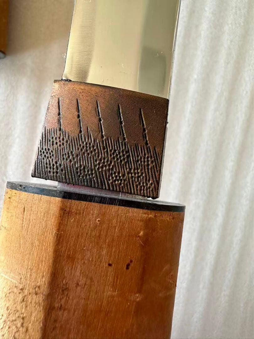 薄刃 居合刀 白鞘　鞘付き長さ101cm 刀袋付き11F