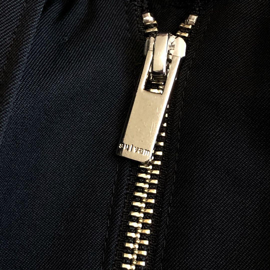 sulvam ウールギャバ サルエルボンテージパンツ ブラック M