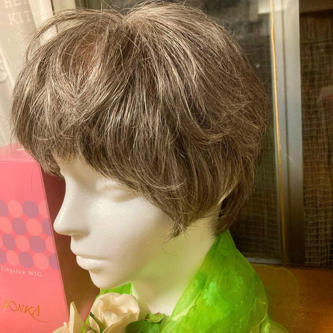 ウィッグ白髪医療用レオンカ