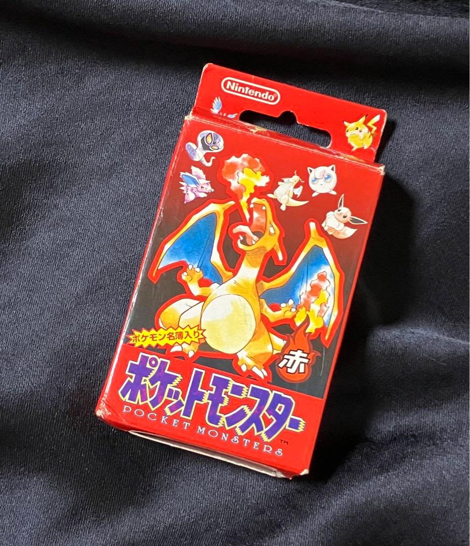 ポケットモンスター 赤 トランプ　中身未開封