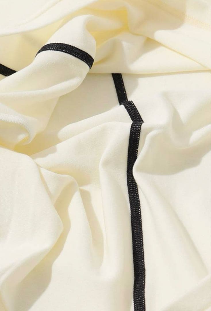 極美品　マークアンドロナ 総柄切替タートルネック長袖カットソー　ゴルフ　S