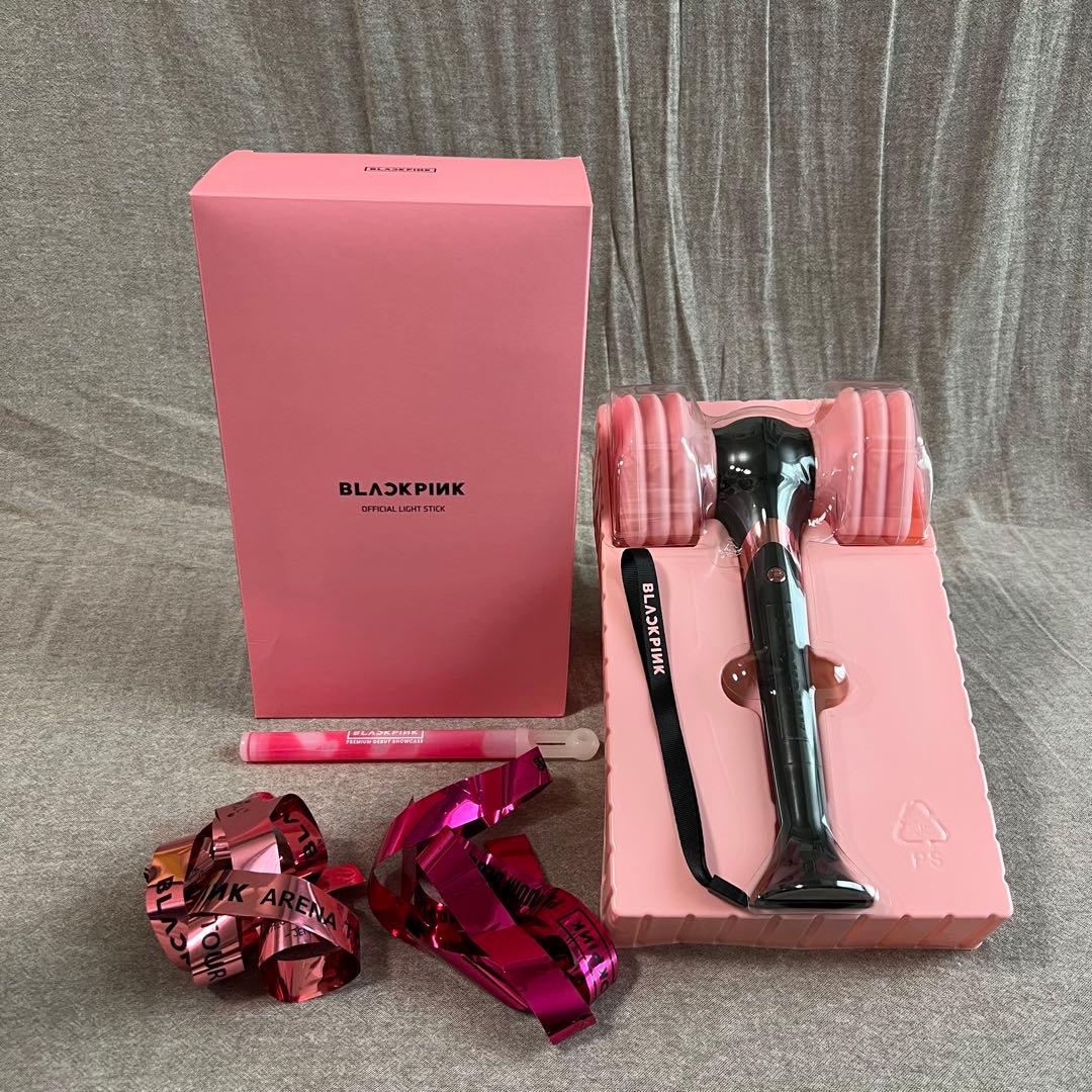 BLACKPINK ペンライト ストラップ付き 銀テ 武道館 セット ver.1