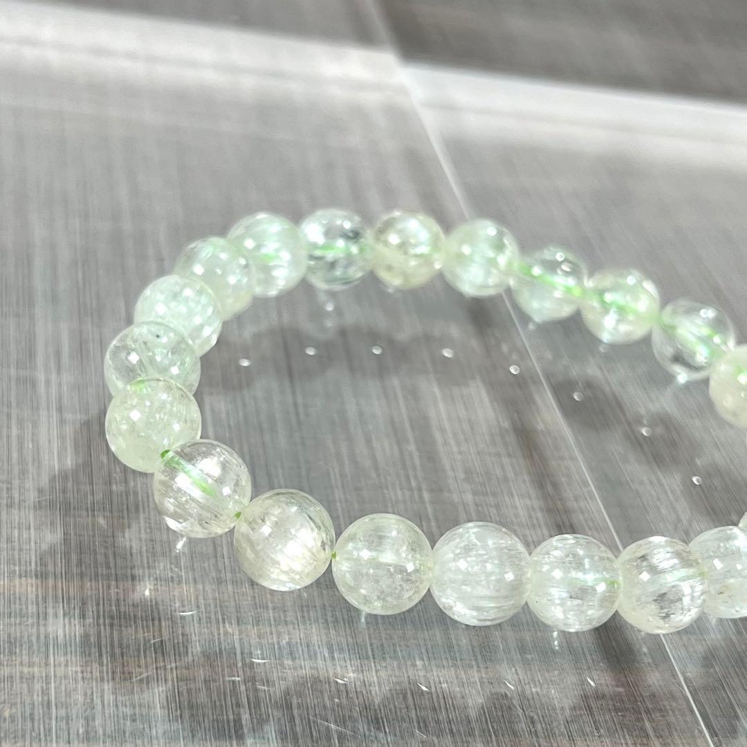 高品質　キャッツアイあり　ヒデナイトブレスレット　クンツァイト　6 スポジュメン