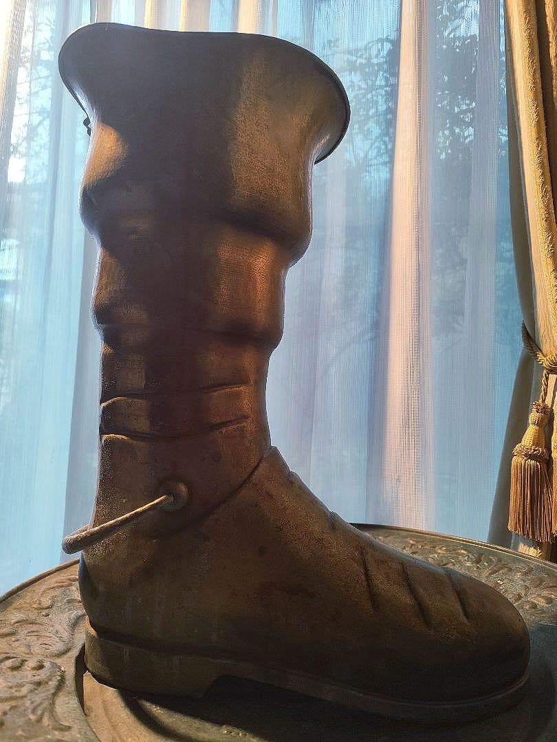 傘立て　銅　真鍮　ブロカント　　ウエスタンブーツ　アンティーク　ヴィンテージ