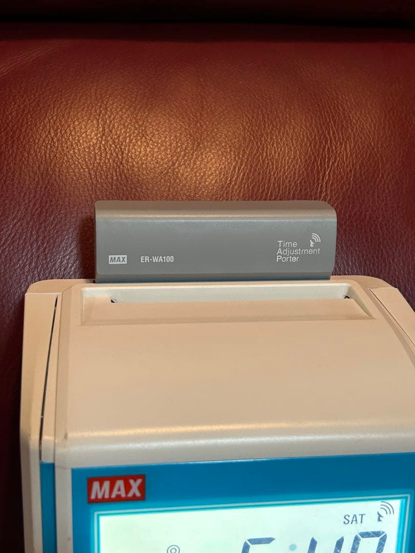 マックス 電子タイムレコーダー 電波時計付き ER-80SUW 動作確認済み
