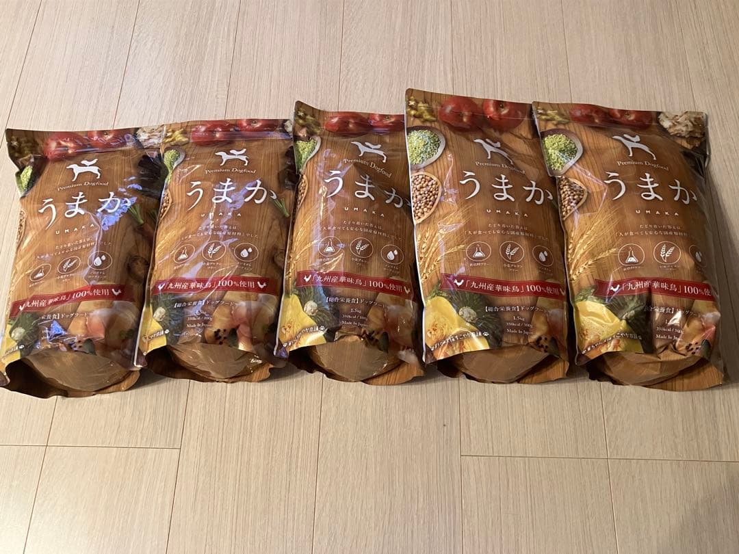 うまか ドッグフード 1.5kg x 5袋セット