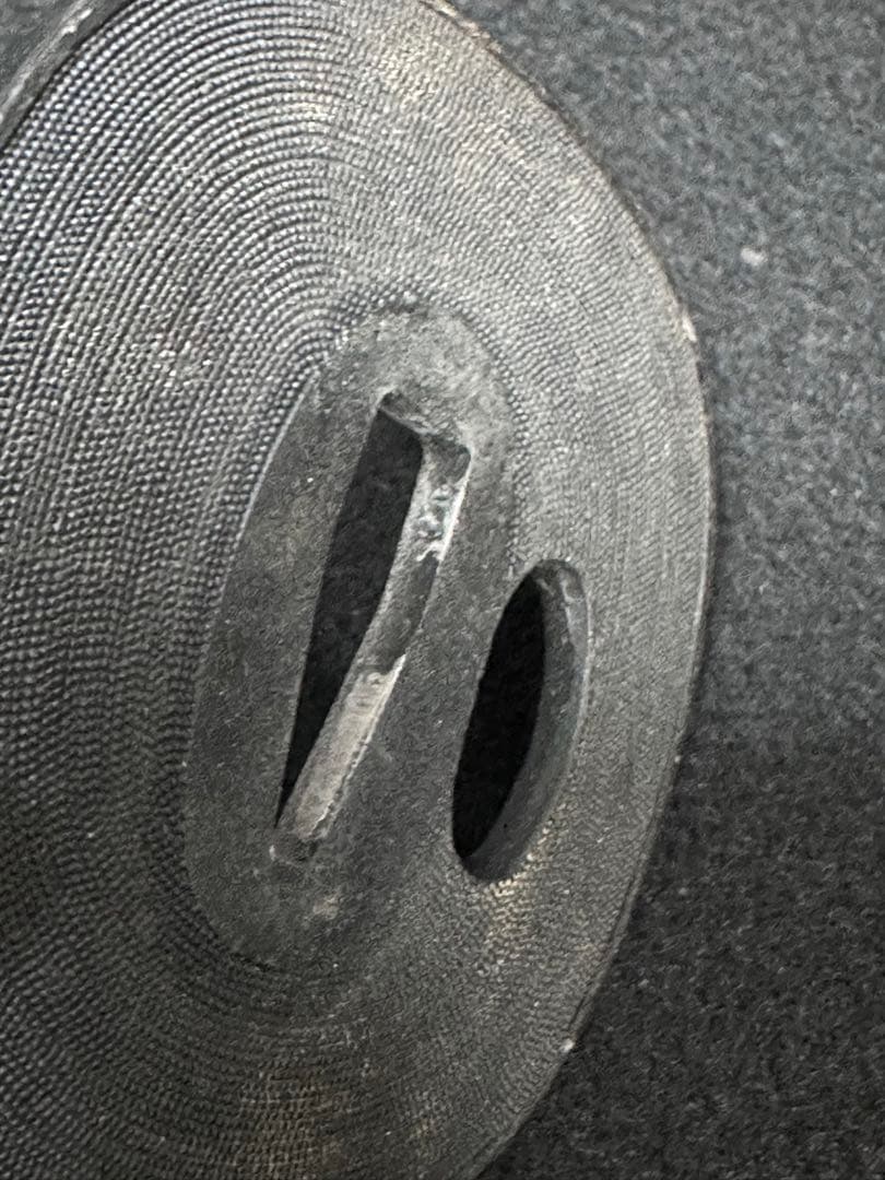 古美術　鉄地鍔三点まとめ　B 透鍔など　刀装具