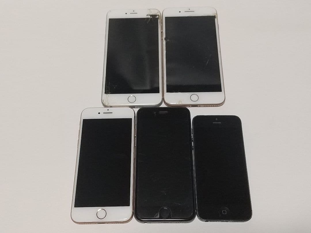 iPhone 5s/6/6s+/8/8+ 5台セット ジャンク