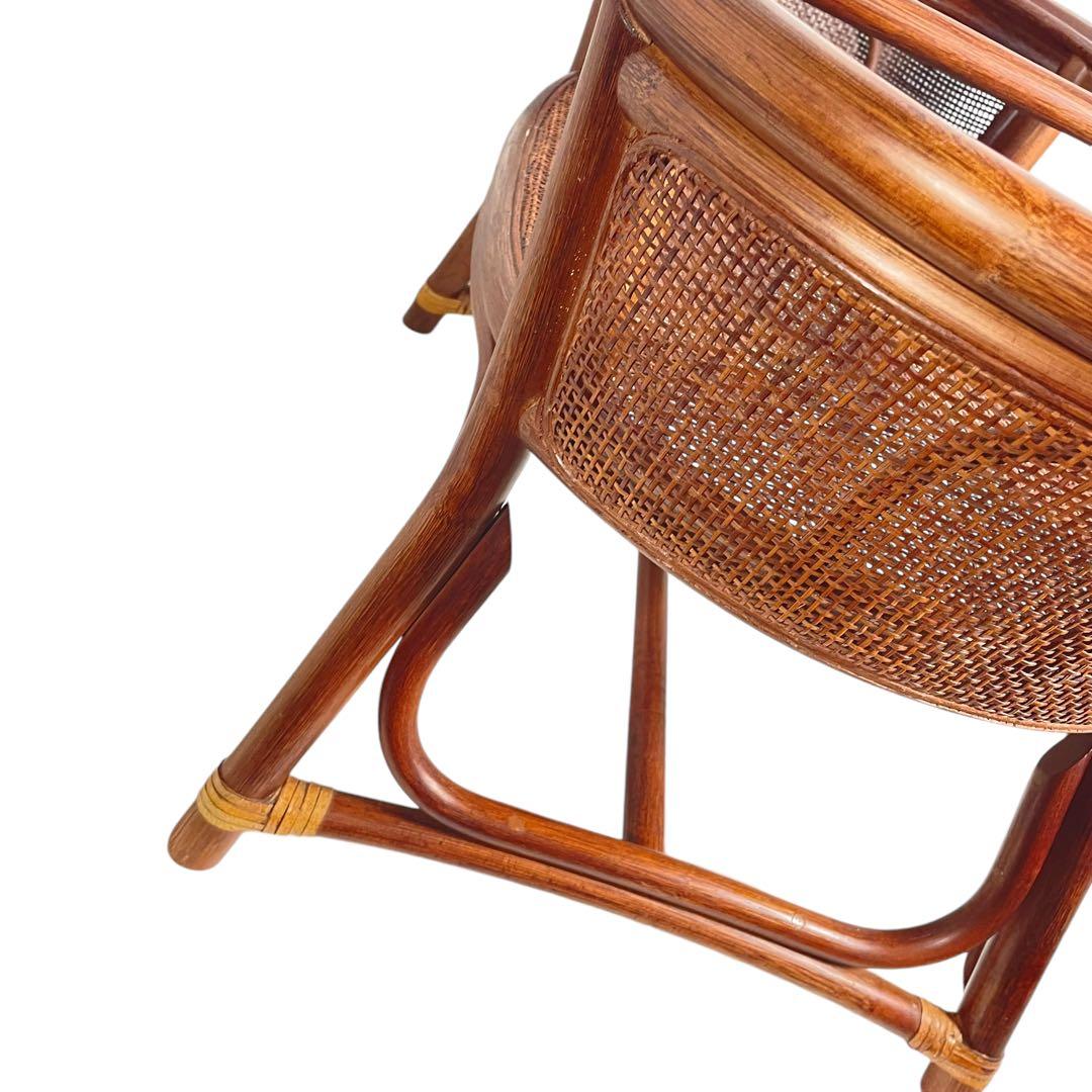 HR426 【レアデザイン】籐　ラタン　サイドテーブル　センターテーブル