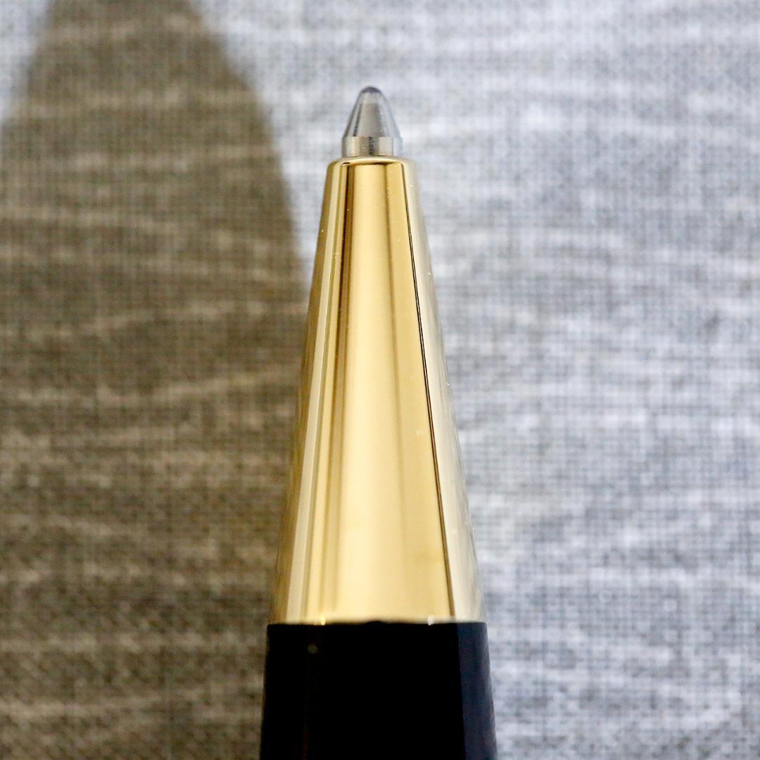 【レア美品 送料込み】モンブラン ボールぺン ソリテール ブラック＆ゴールド