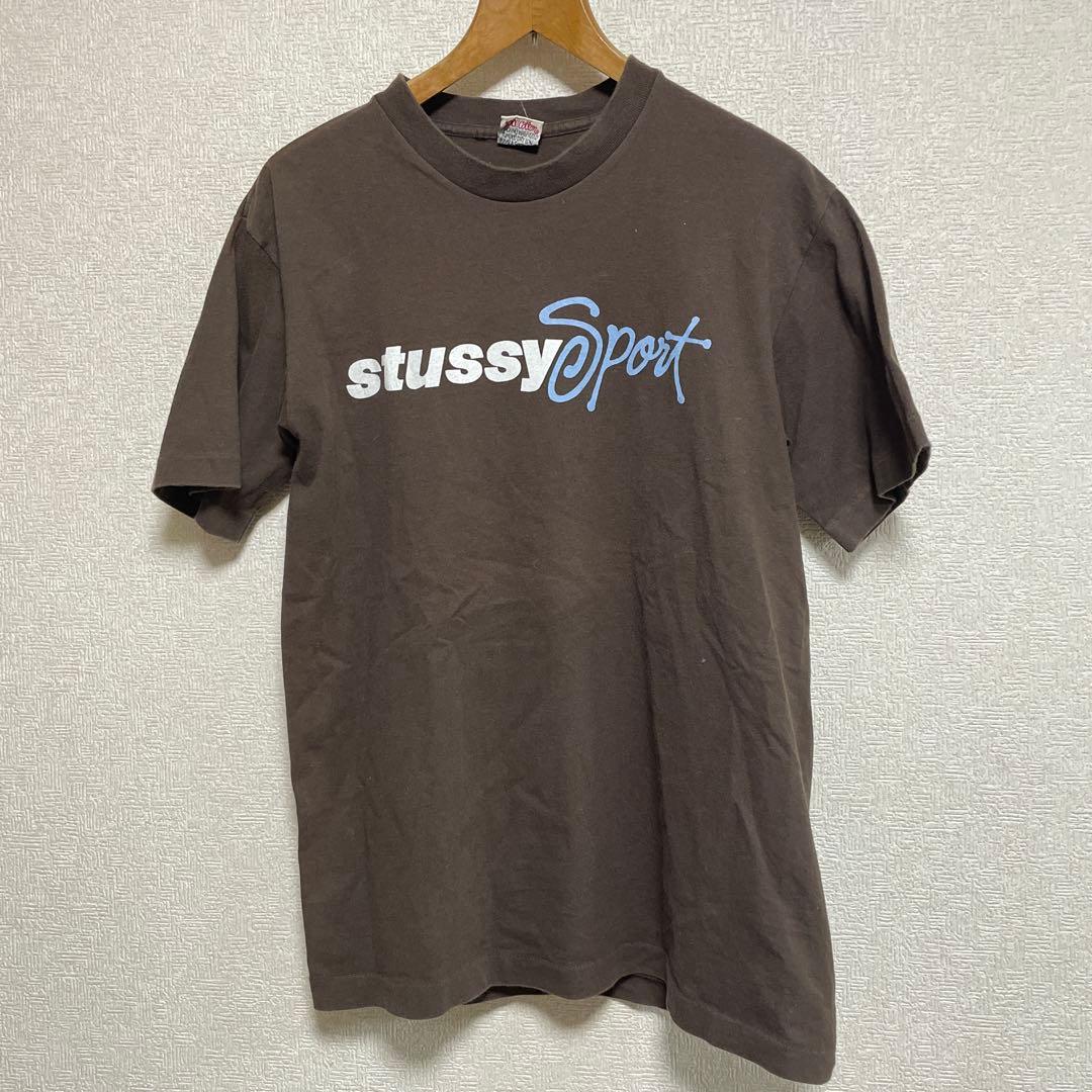 オールドstussy Sport Tシャツ M ブラウン