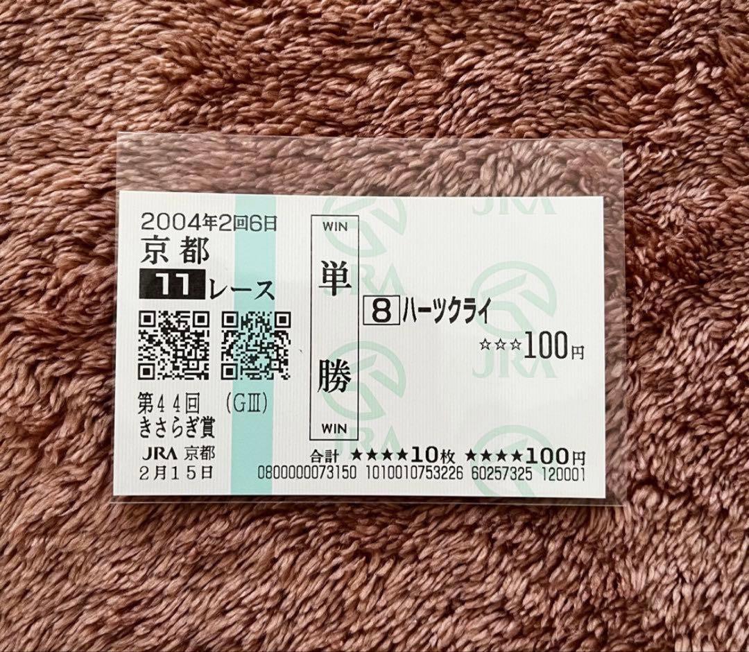 【期限切れ単勝馬券】　きさらぎ賞　2004 ハーツクライ