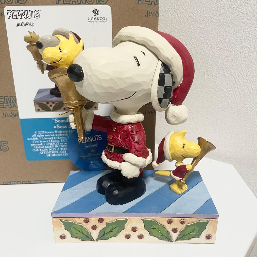 スヌーピー ウッドストック クリスマス フィギュア ジムショア 箱付き美品