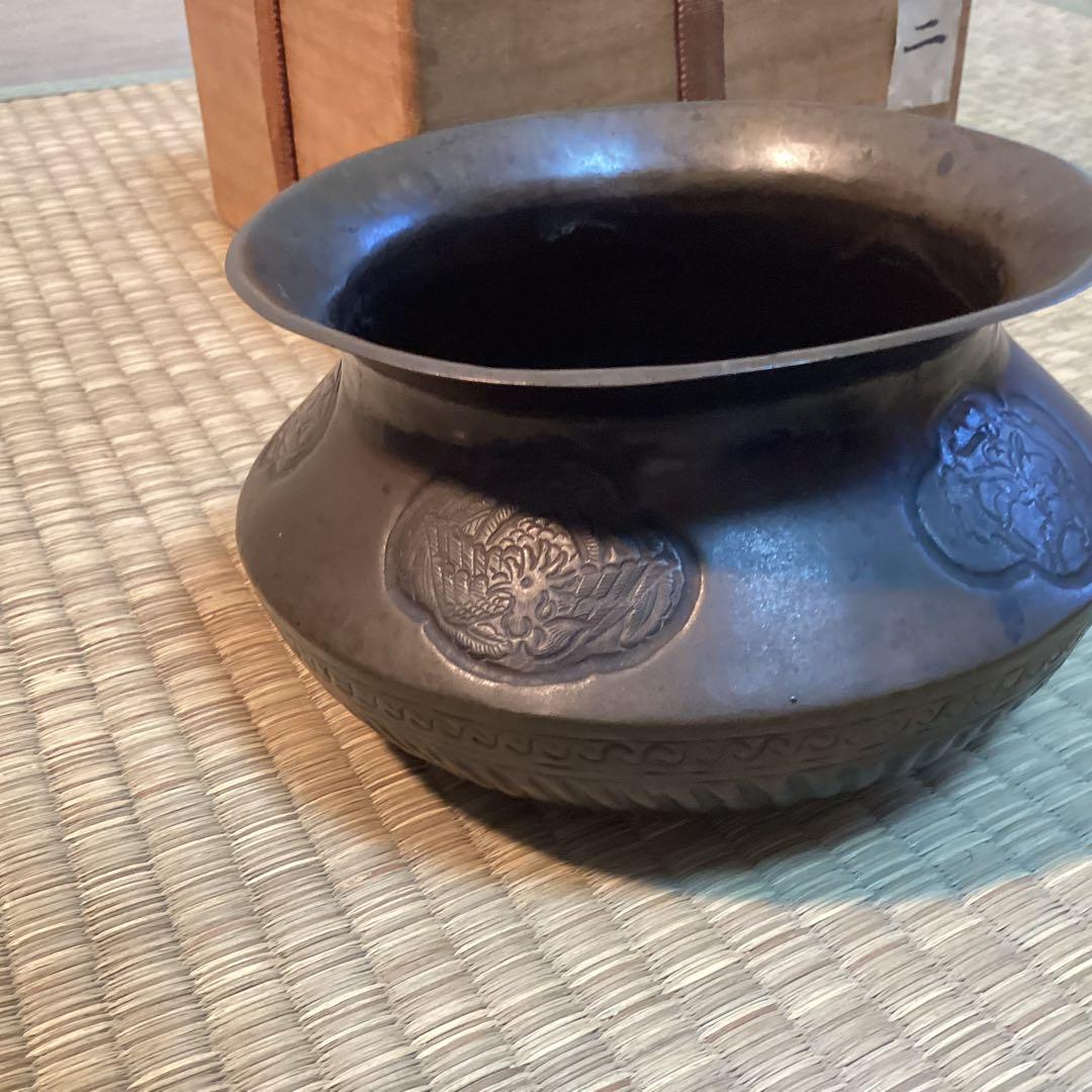 古銅建水( 雫 ）　十王口