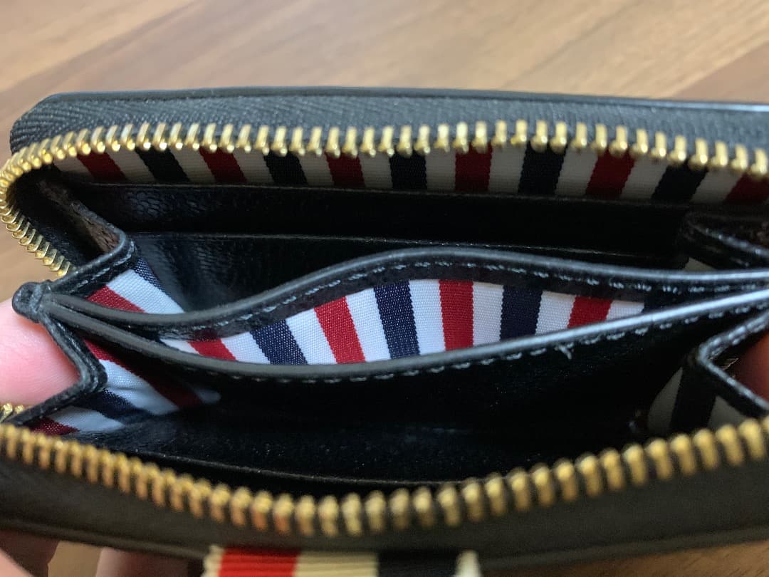 THOM BROWNE トムブラウン ケース ゴールド金具 トリコロール