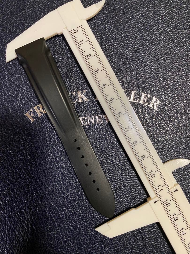 19mm フランクミュラー 純正 ブラック ラバー ストラップ ベルト
