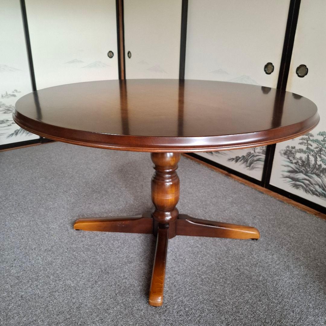 飛騨産業　キツツキ　ラウンドテーブル　ダイニングテーブル