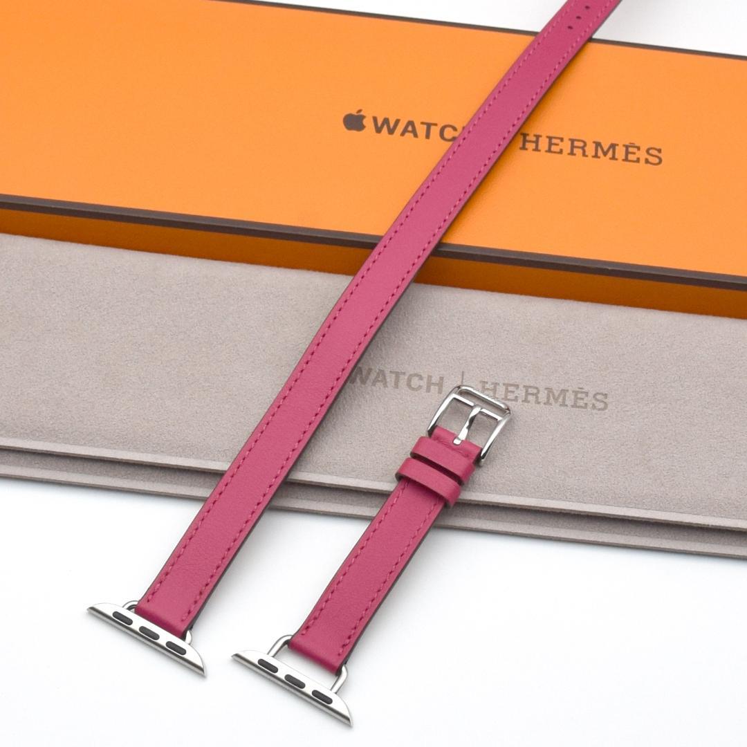 ＊新品＊廃番 エルメス アップルウォッチ ローズメキシコ ドゥブルトゥール　女性