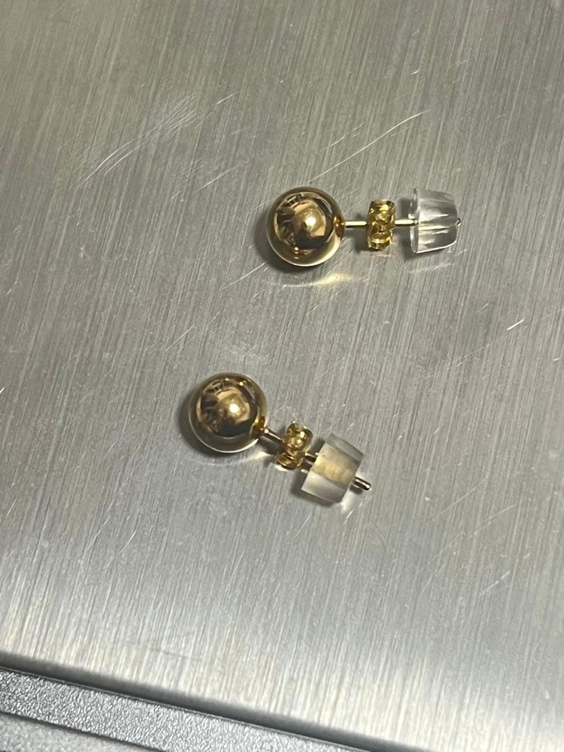 ジーナK18金ボールピアス5mm