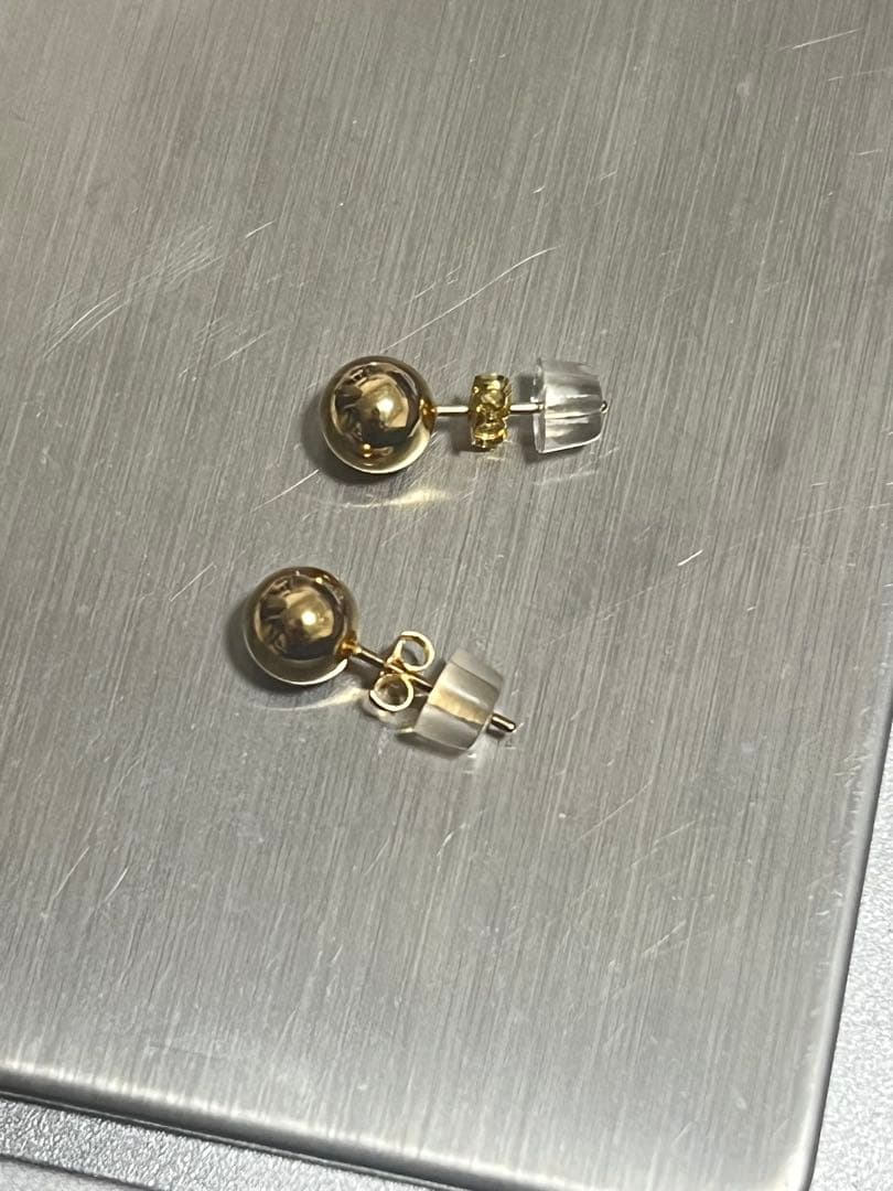 ジーナK18金ボールピアス5mm