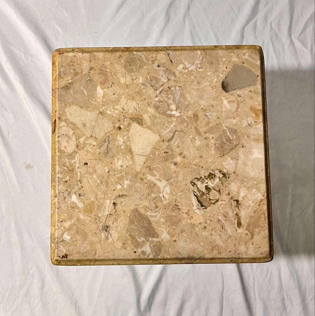 ③【美品】イタリア製 大理石 猫脚 ネストテーブル　セット品