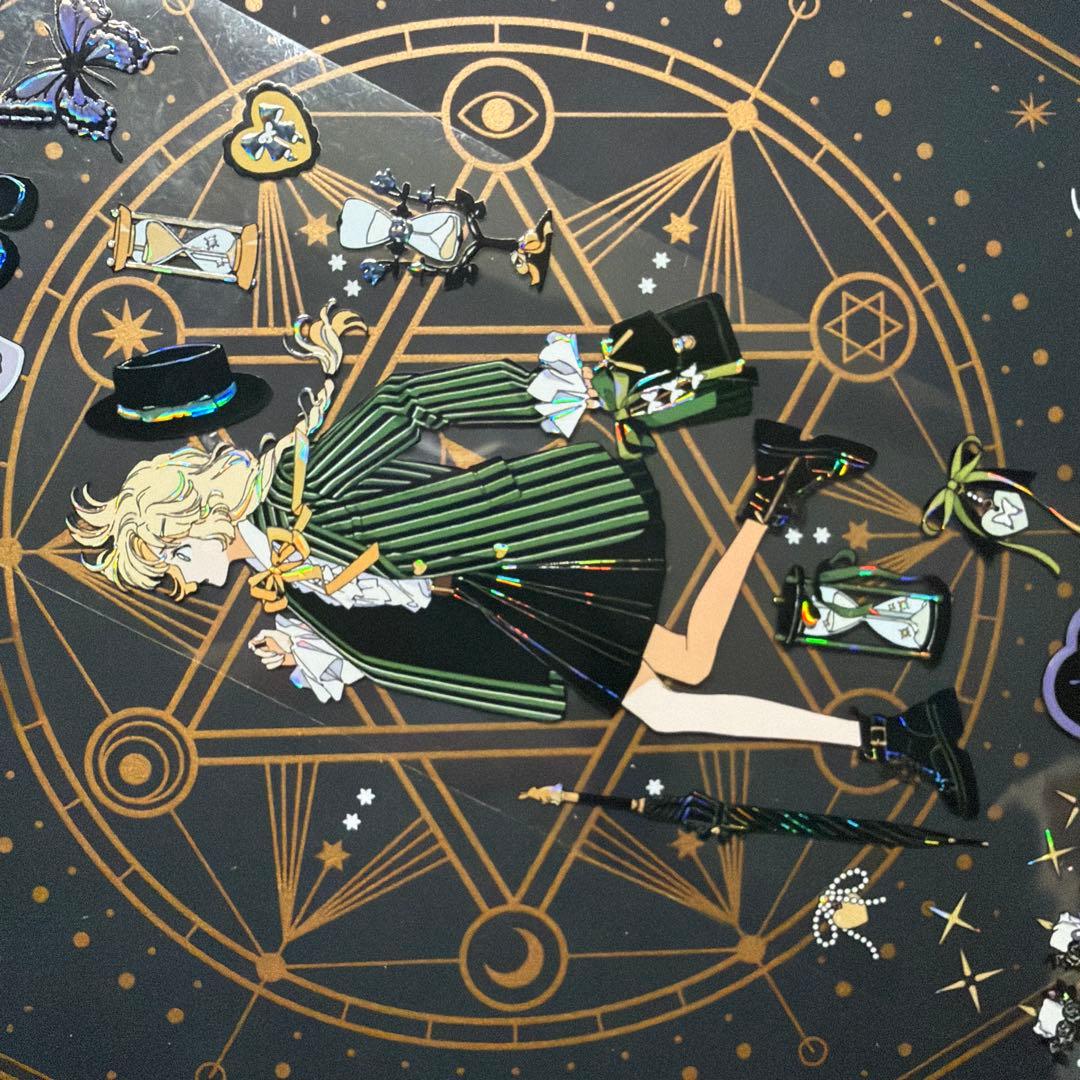 【8953】海外　マステ　中古巻　貝殻光マスキングテープ　人物系