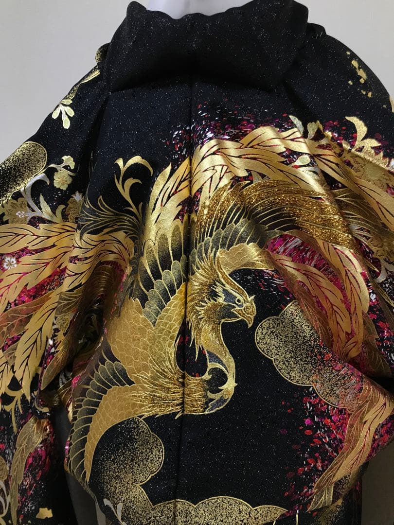 振袖単品　関芳　鳳凰　未仕立て品