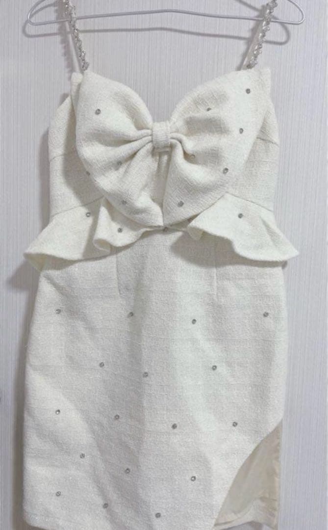 ラメリボンキャミソールドレス jewels