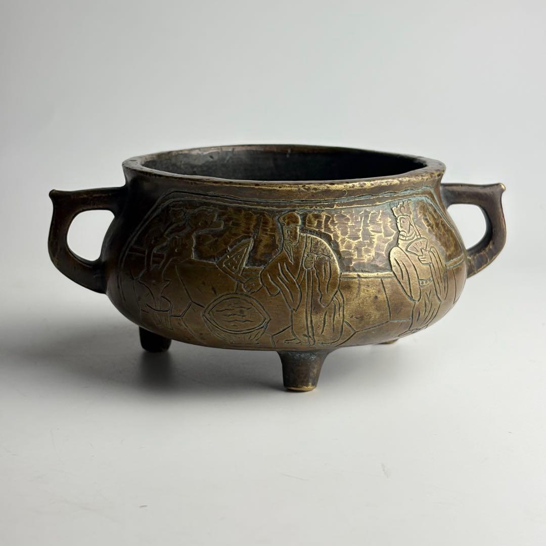 中国 香炉 銅造 銅器