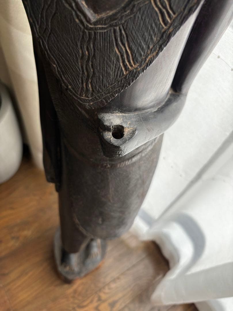 【アフリカ美術】木彫り人形　約103cm