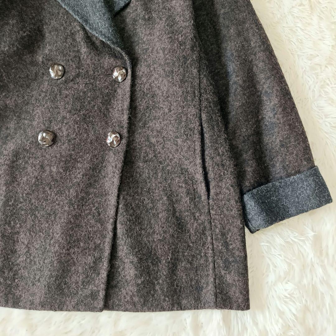 美品♪レリアン ダブルPコート イタリア フェルラ アルパカ生地 XL