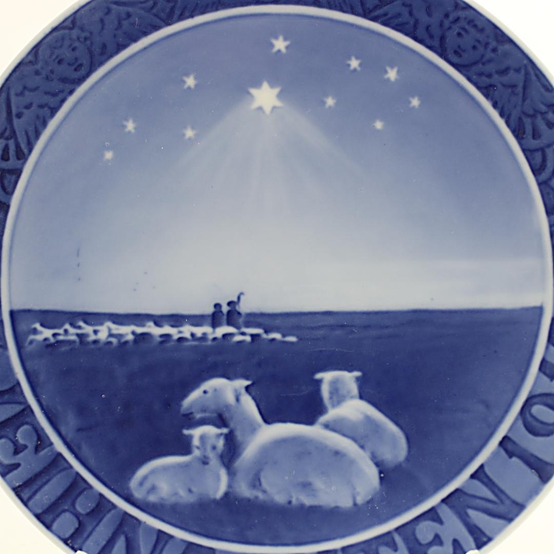 1918年 「羊飼い」独逸語版 イヤープレート ロイヤルコペンハーゲン