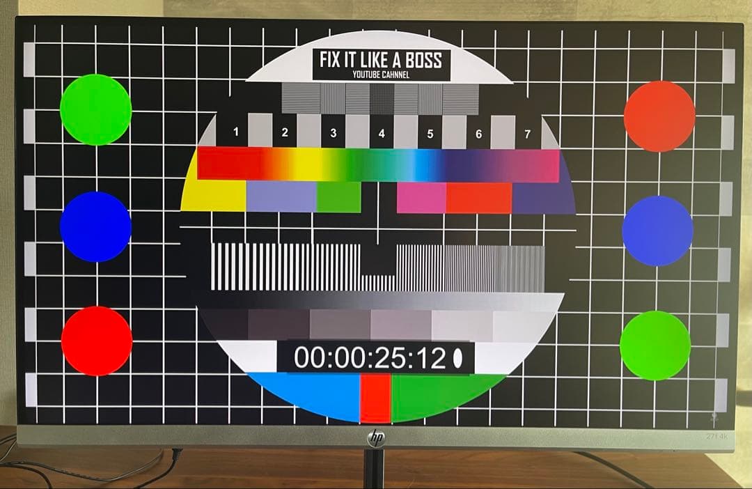HP 27インチ 4K ディスプレイ モニター本体　(5ZP65AA#ABJ)