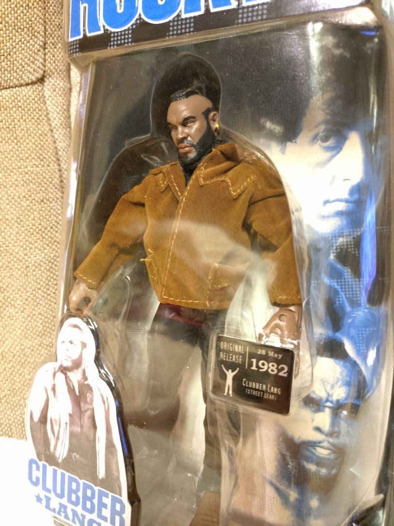 未開封　貴重！ロッキーⅢ（シルベスター・スタローン）クラバーラング　私服モデル