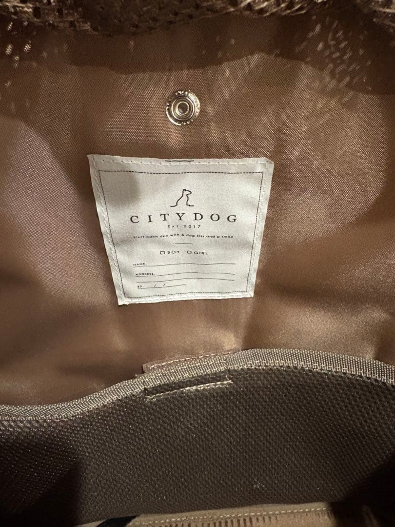 CITYDOG ベージュ キャリーバッグ