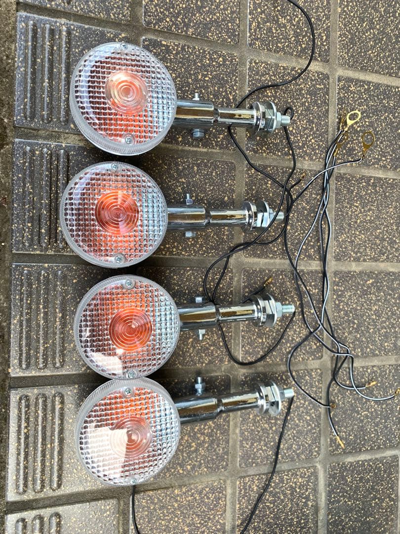 rz250 4l3 メッキウインカー　クリアレンズ