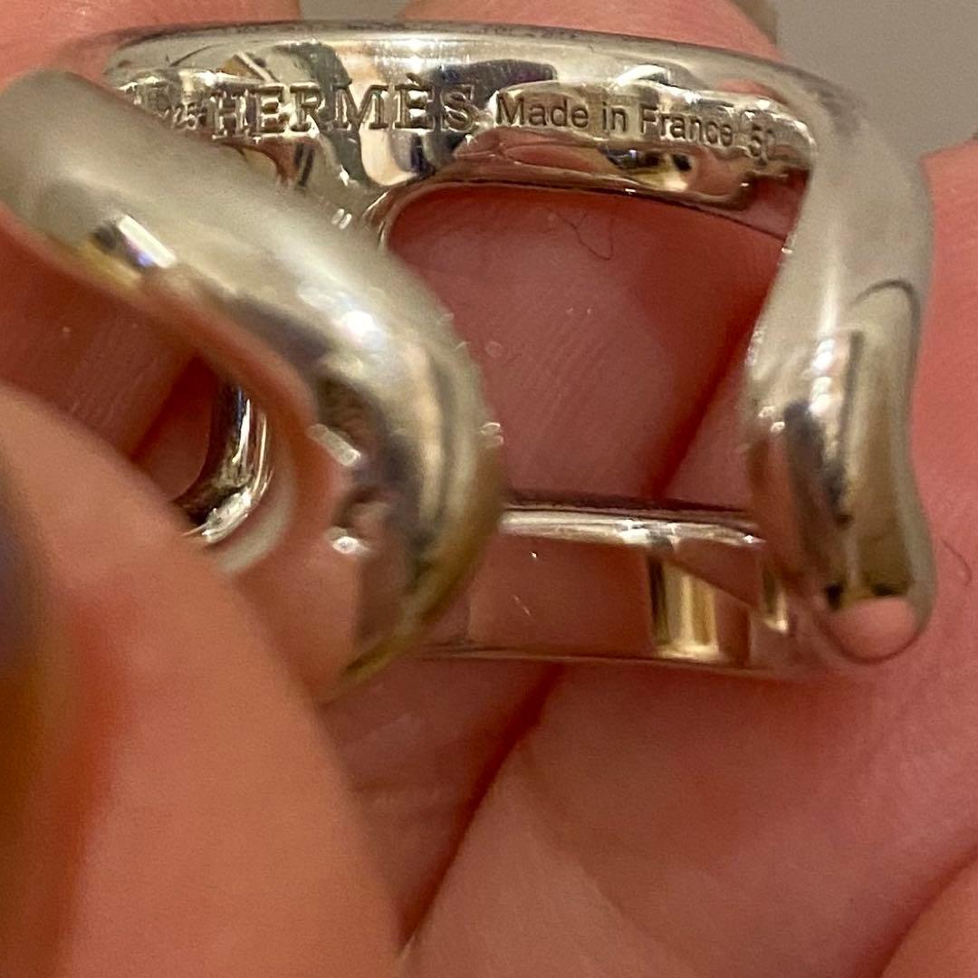 エルメス　オスモズGM　リング サイズ50 10号　シルバー　HERMES
