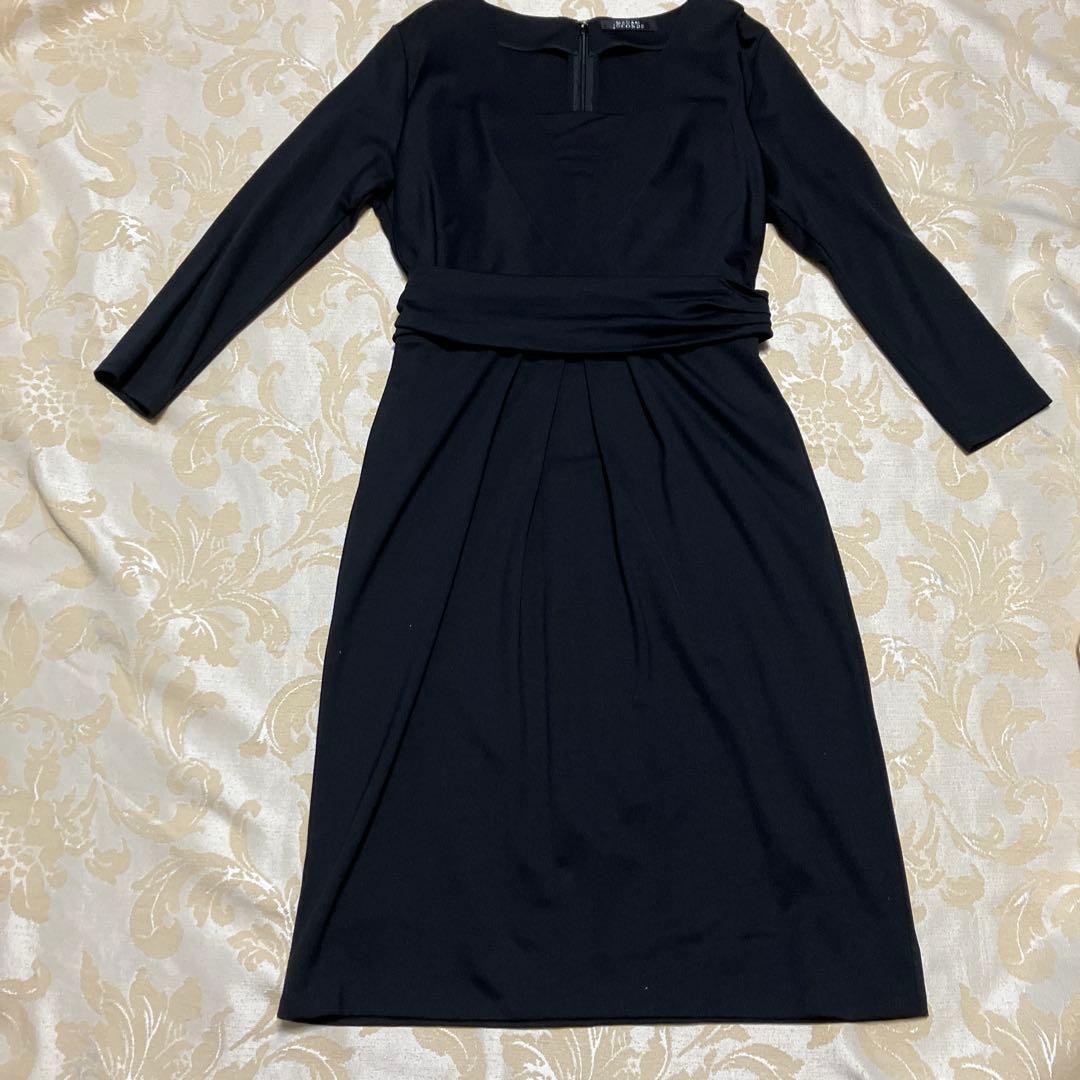 メイお値下げです❣️マダムジョコンダ黒カシュクールワンピース40