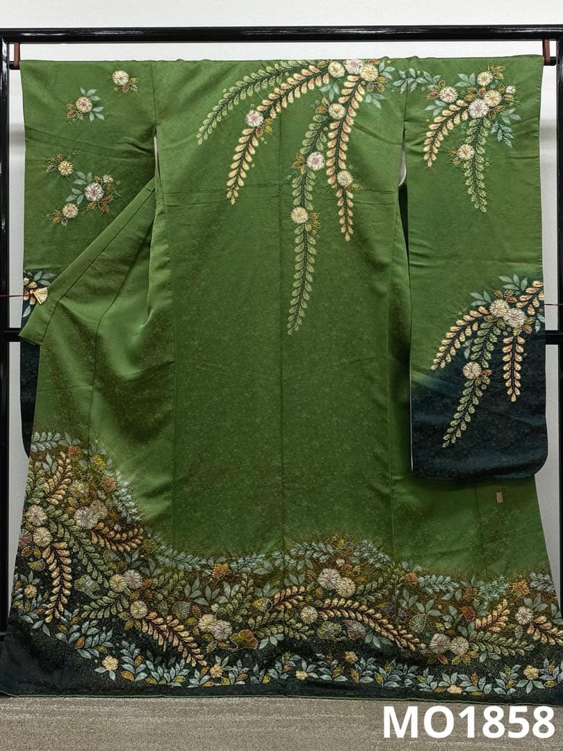 振袖 桐屋 翠山工房 臈纐纈師 豪華 金駒 絞り 紋意匠 身丈cm