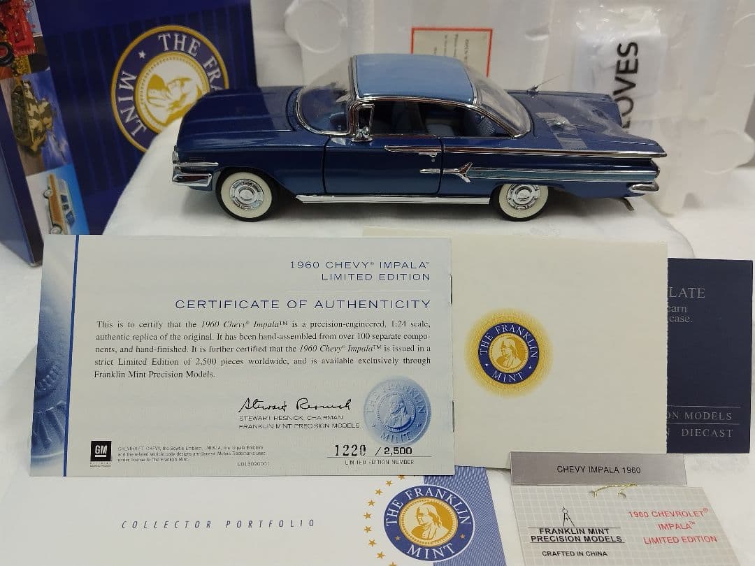 フランクリンミント　1960シボレーインパラ　リミテッドエディション　1/24