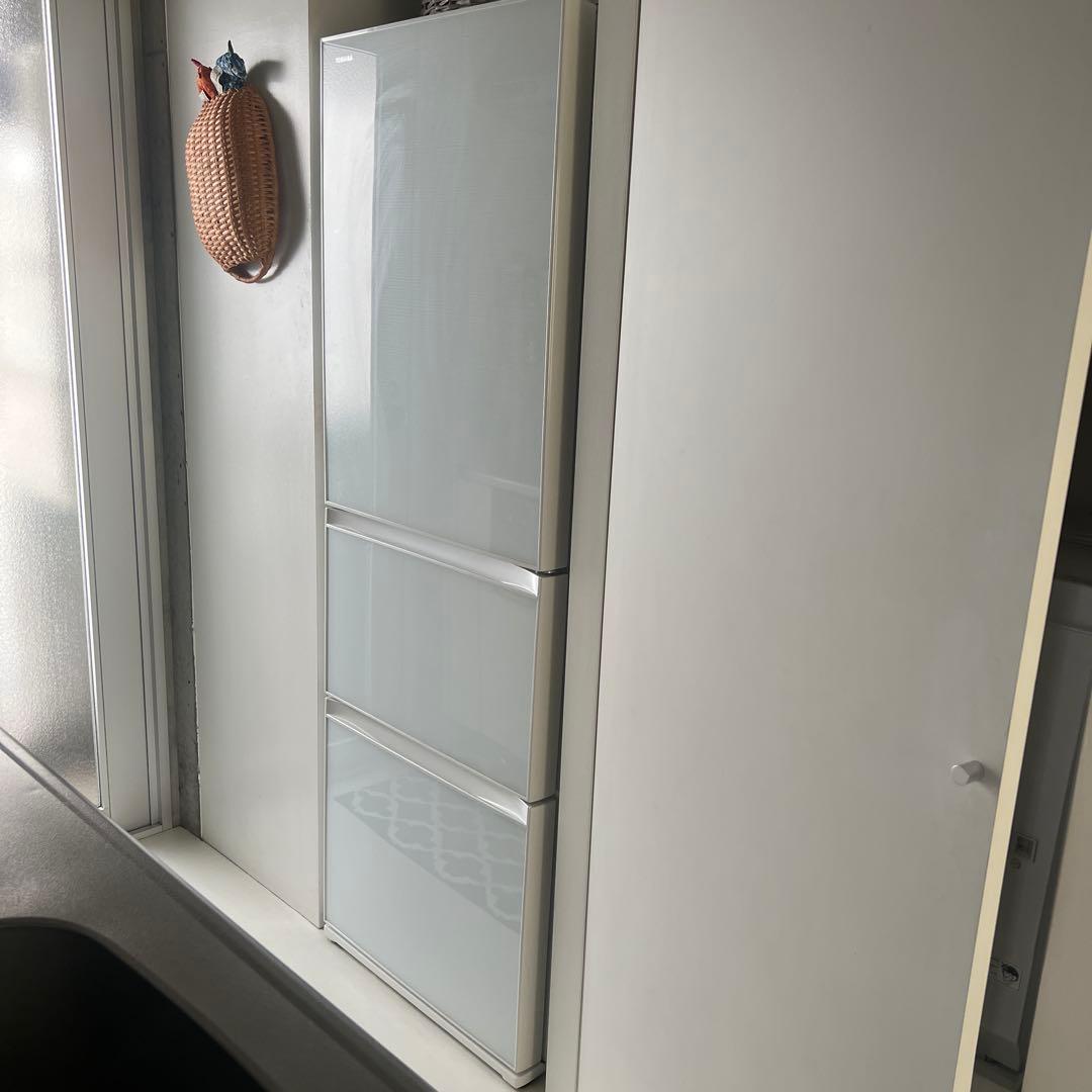 東芝 VEGETA 363L 3ドア 冷蔵庫 GR-H38SXV(ZW) 右開き