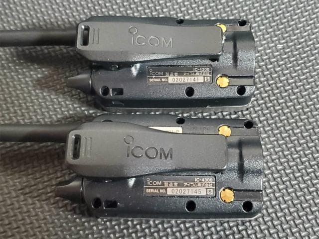 16 ICOM トランシーバー IC-4300 シルバー 2台 セット 無線機