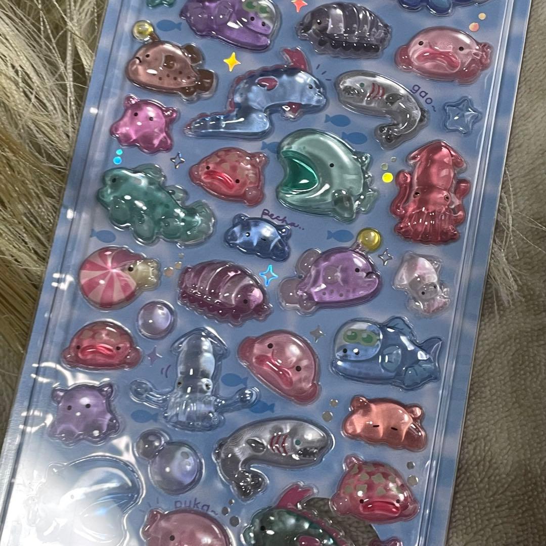 水族館限定　クーリア　正規品　ボンボンドロップシール　４枚セット ②