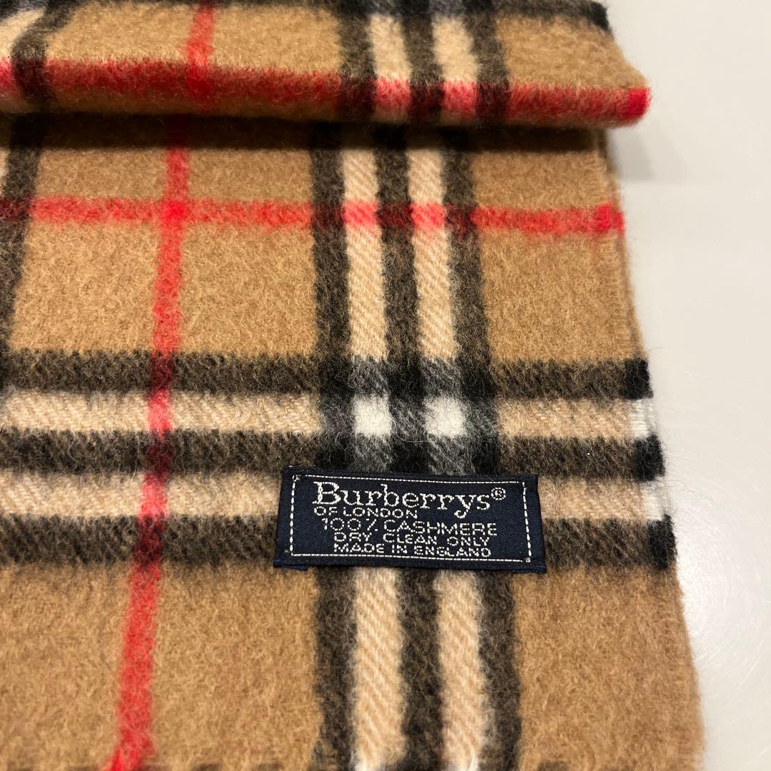 ジ*ズ様 Burberrys カシミヤ チェックマフラー